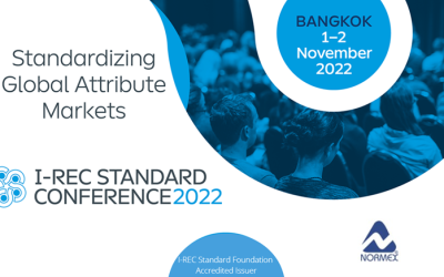 NORMEX estará presente en The I-REC Standard Conference 2022 en Bangkok, Tailandia.